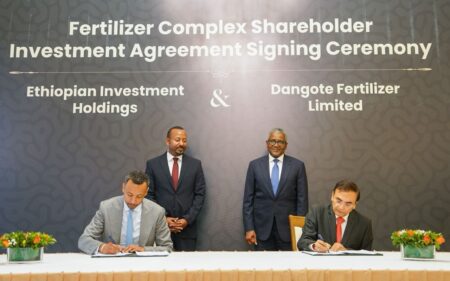 Ethiopia and Dangote Agree on .5 Billion Fertiliser Plant in Gode